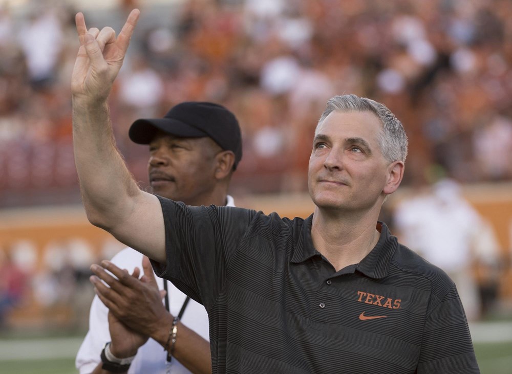 Pictured during his on-field Texas Athletics Hall of Honor recognition, John Bianco is in his 32nd-year of service at The University of Texas.